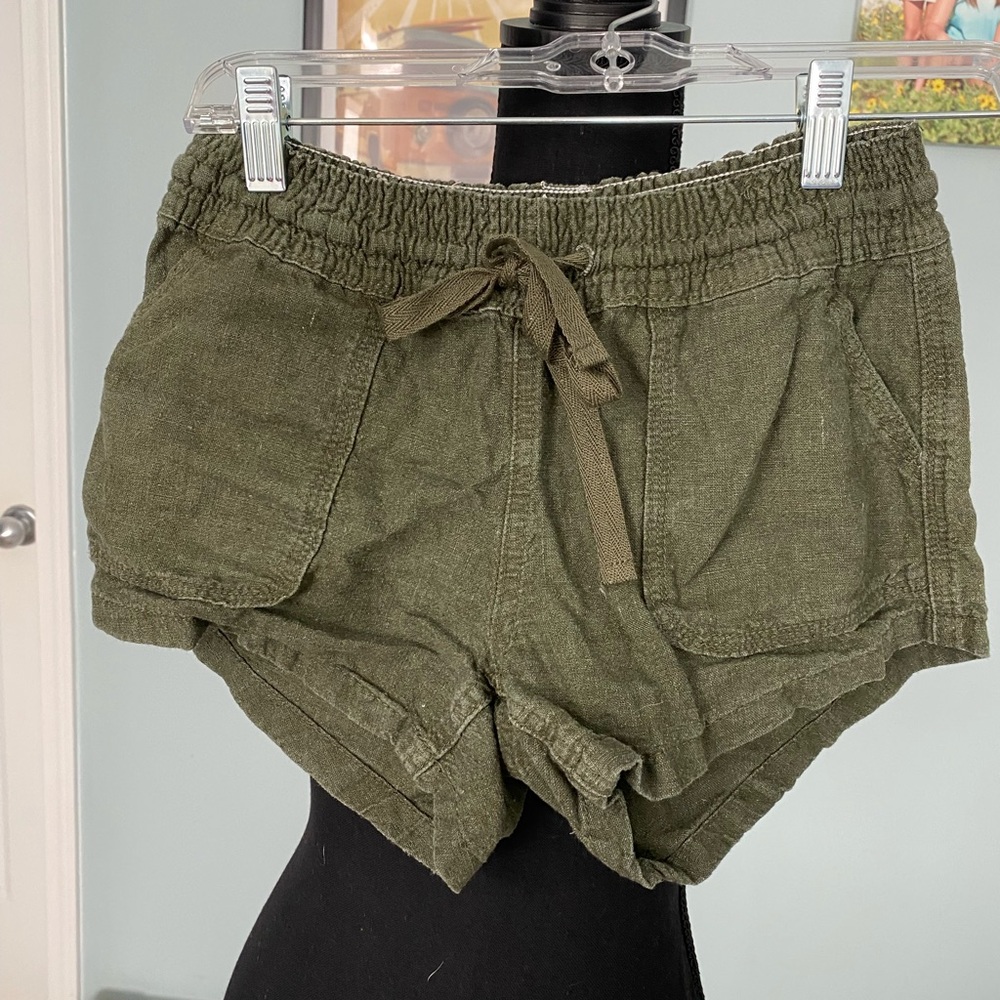 Green shorts
